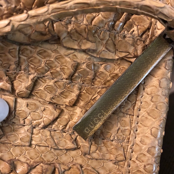 Vintage Gucci Snakeskin Clutch - Picture 1 of 6